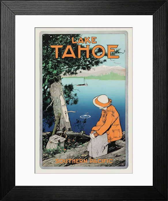 Framed Print : Lake Tahoe / Southern Pacific Framed Print : Lake Tahoe / Southern Pacific