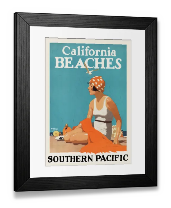 Framed Print : California Beaches Framed Print : California Beaches