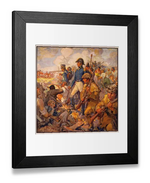 Framed Print : Andrew Jackson at the Battle of New Orleans Framed Print : Andrew Jackson at the Battle of New Orleans
