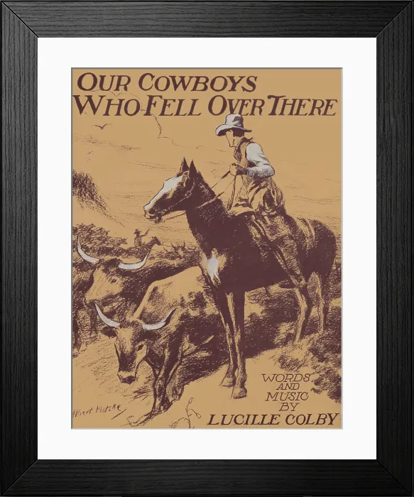 Framed Print : Our cowboys who fell over there Framed Print : Our cowboys who fell over there