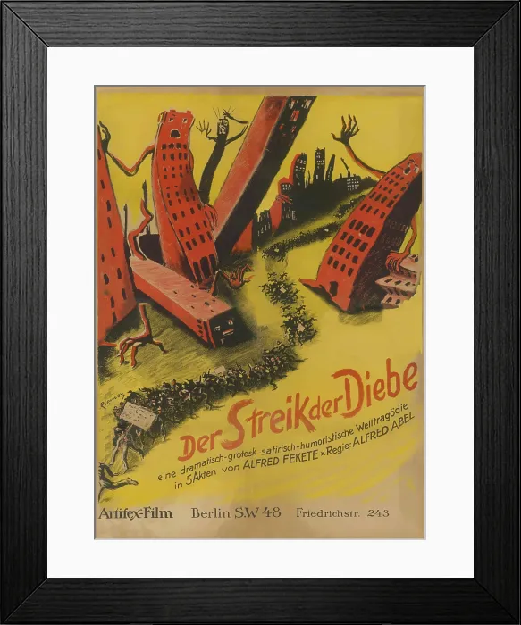 Framed Print : Der Streik Der Diebe