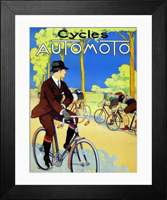 Framed Print : Cycles Automoto Framed Print : Cycles Automoto