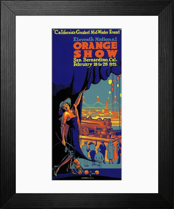 Framed Print : Eleventh National Orange Show Framed Print : Eleventh National Orange Show