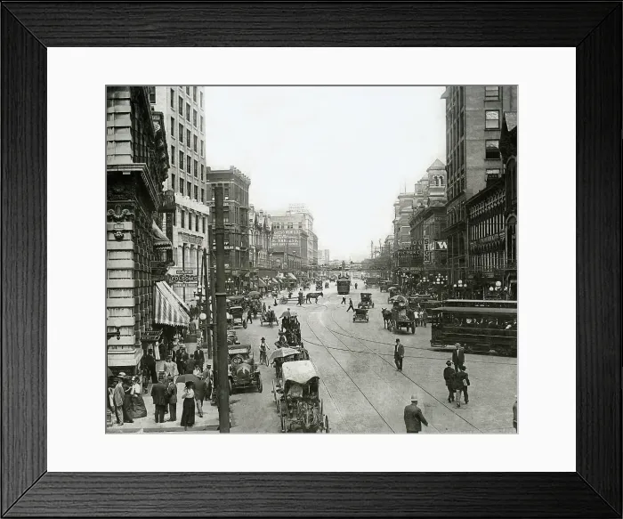 Framed Print : Marietta Street, Five Points Framed Print : Marietta Street, Five Points