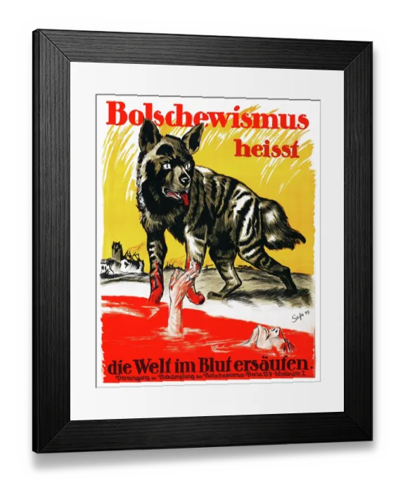 Framed Print : Bolschewismus Heisst Framed Print : Bolschewismus Heisst