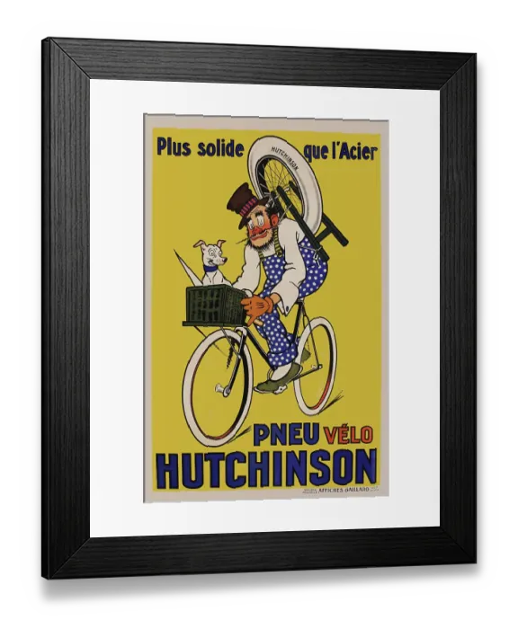 Framed Print : Pneu Vélo Hutchinson Framed Print : Pneu Vélo Hutchinson