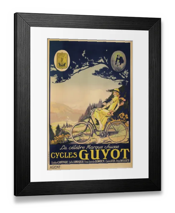 Framed Print : Cycles Guyot Framed Print : Cycles Guyot