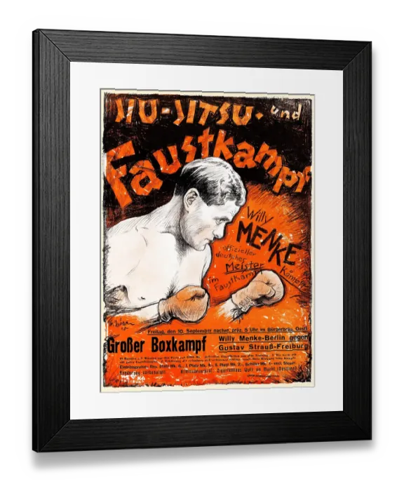 Framed Print : Jiu-Jitsu und Faustkampf Framed Print : Jiu-Jitsu und Faustkampf