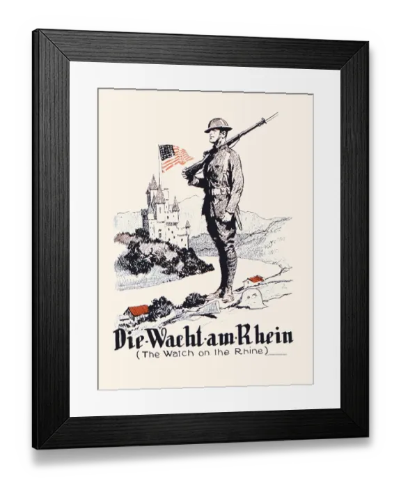 Framed Print : Die-Wacht-am- Rhein (The Watch on the Rhine) Framed Print : Die-Wacht-am- Rhein (The Watch on the Rhine)