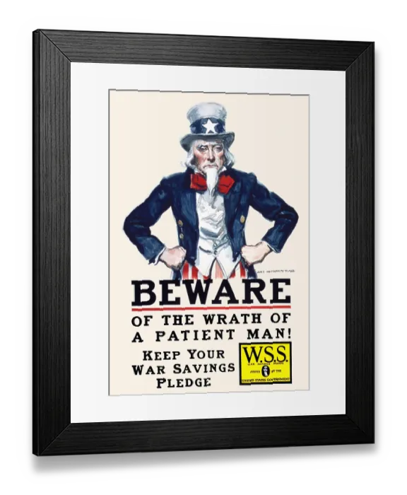 Framed Print : Beware of the wrath of a patient man! Framed Print : Beware of the wrath of a patient man!
