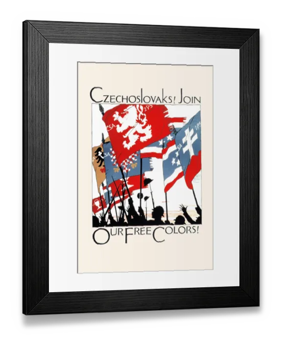 Framed Print : Czechoslovaks! Join. Our Free Colors! Framed Print : Czechoslovaks! Join. Our Free Colors!