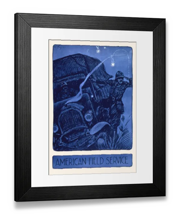 Framed Print : American Field Service