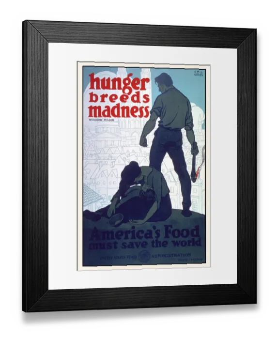 Framed Print : Hunger breeds madness Framed Print : Hunger breeds madness