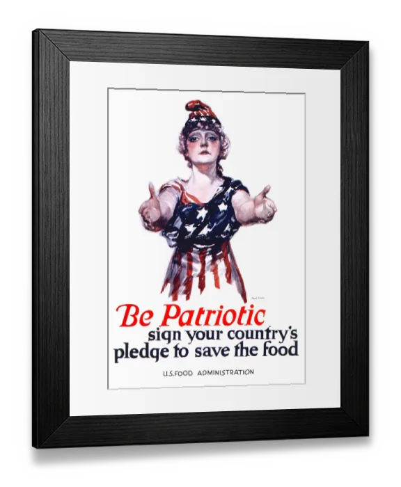 Framed Print : Be Patriotic Framed Print : Be Patriotic