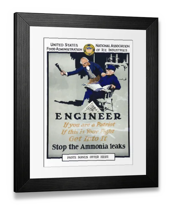 Framed Print : Engineer - Stop The Ammonia Leaks Framed Print : Engineer - Stop The Ammonia Leaks