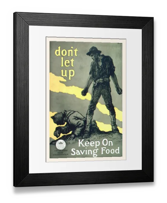 Framed Print : Don't let up. Keep On Saving Food Framed Print : Don't let up. Keep On Saving Food