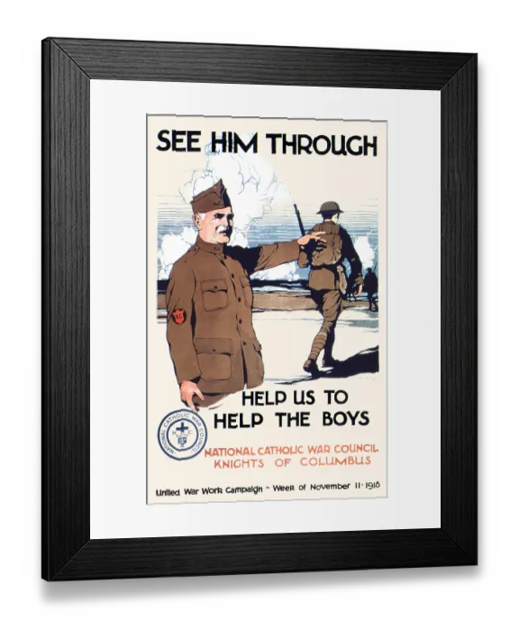 Framed Print : See him Through. Help Us To Help The Boys