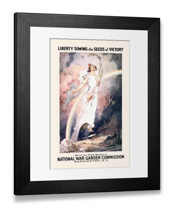 Framed Print : Liberty Sowing the Seeds of Victory Framed Print : Liberty Sowing the Seeds of Victory