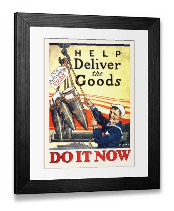Framed Print : Help Deliver the Goods Framed Print : Help Deliver the Goods
