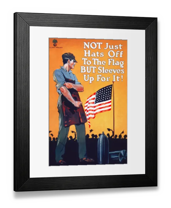 Framed Print : Not Just Hats Off To The Flag Framed Print : Not Just Hats Off To The Flag