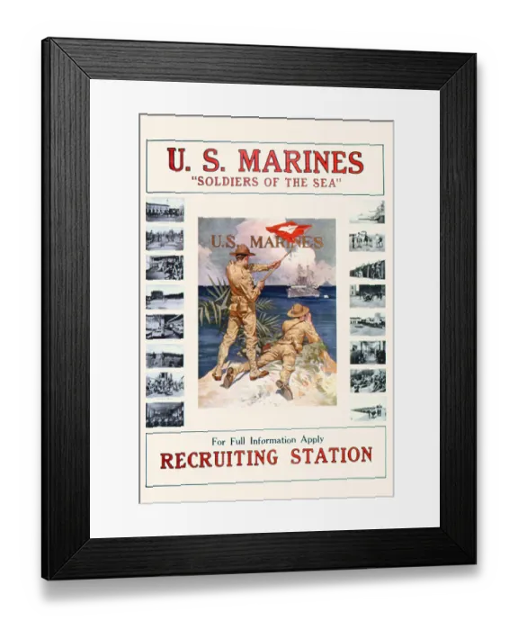 Framed Print : U.S. Marines Soldiers of the Sea - Signals Framed Print : U.S. Marines Soldiers of the Sea - Signals