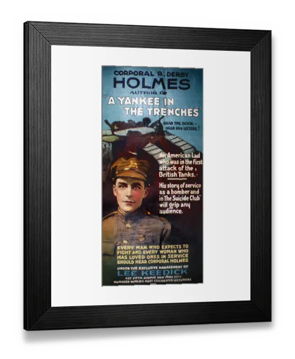 Framed Print : A Yankee in the Trenches - Read The Book - Hear Him Lecture! Framed Print : A Yankee in the Trenches - Read The Book - Hear Him Lecture!