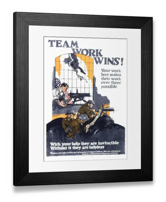 Framed Print : Team Work Wins! Framed Print : Team Work Wins!