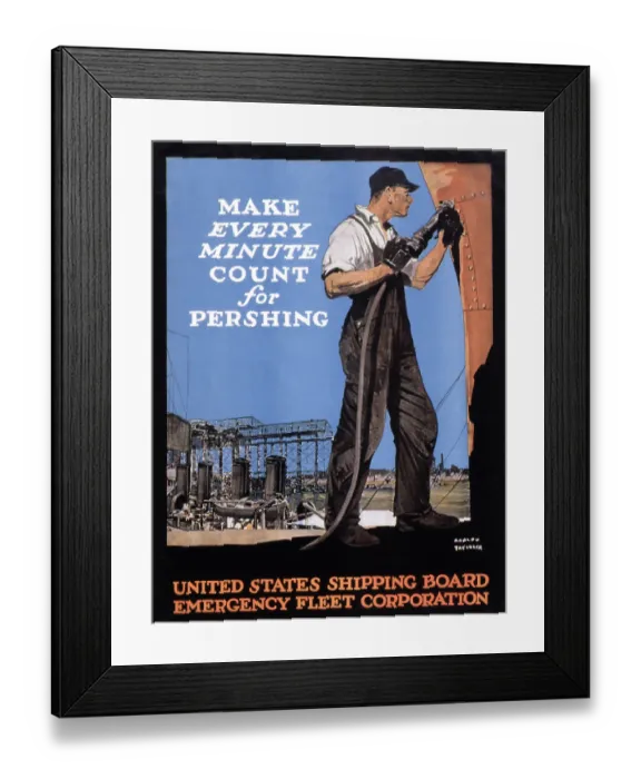 Framed Print : Make Every Minute Count For Pershing! Framed Print : Make Every Minute Count For Pershing!