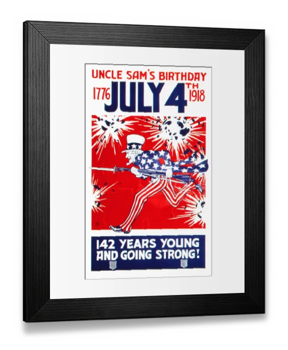 Framed Print : Uncle Sam's Birthday July 4th Framed Print : Uncle Sam's Birthday July 4th