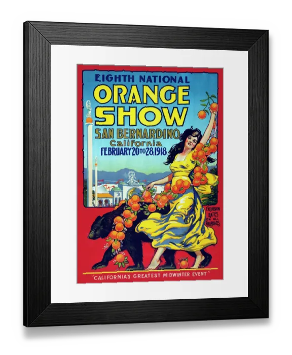 Framed Print : Eighth National Orange Show Framed Print : Eighth National Orange Show