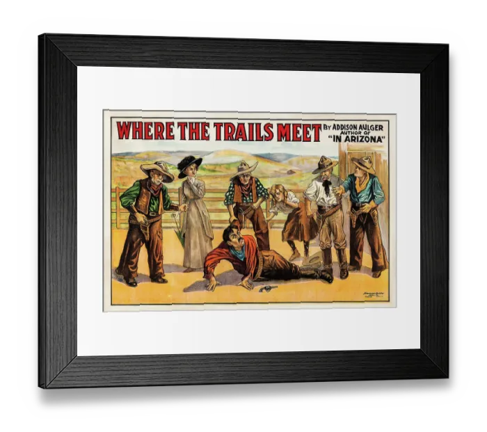 Framed Print : Where the Trails Meet Framed Print : Where the Trails Meet