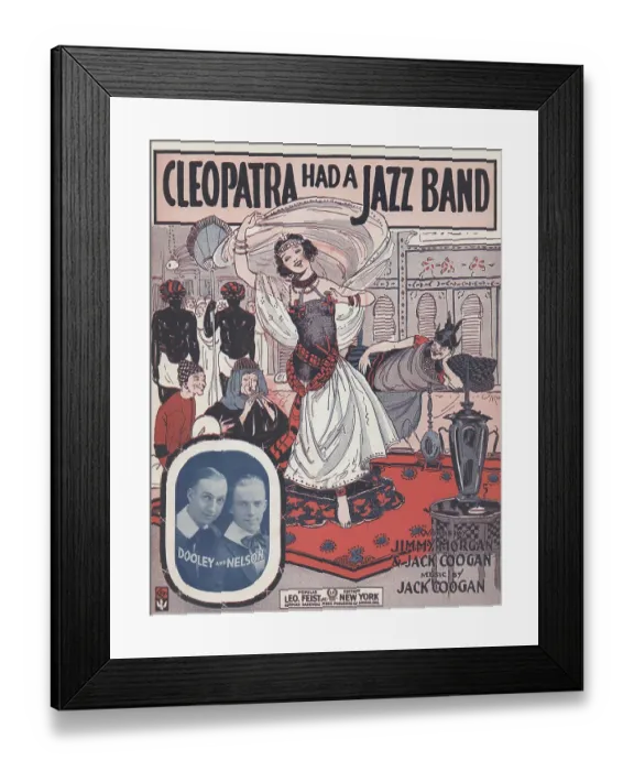 Framed Print : Cleopatra Had a Jazz Band Framed Print : Cleopatra Had a Jazz Band