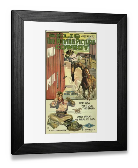 Framed Print : The Motion Picture Cowboy (3S) Framed Print : The Motion Picture Cowboy (3S)