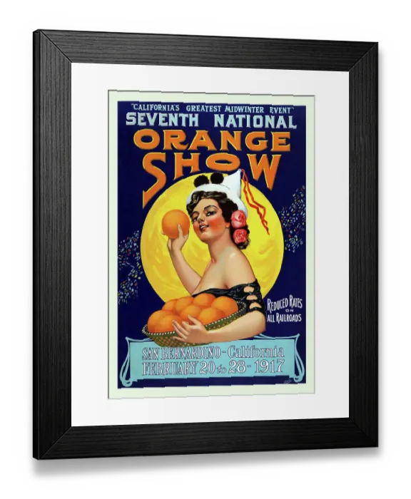 Framed Print : Seventh National Orange Show Framed Print : Seventh National Orange Show