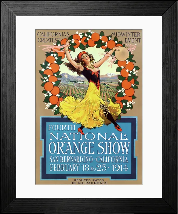 Framed Print : Fourth National Orange Show Framed Print : Fourth National Orange Show