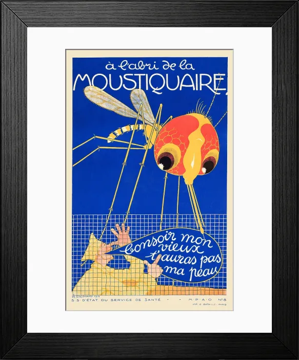 Framed Print : La Moustiquaire