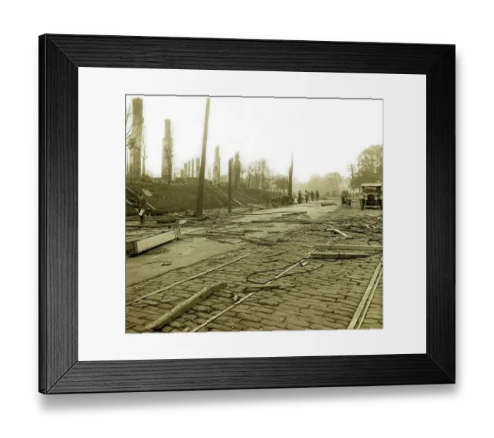 Framed Print : The Great Atlanta Fire Framed Print : The Great Atlanta Fire