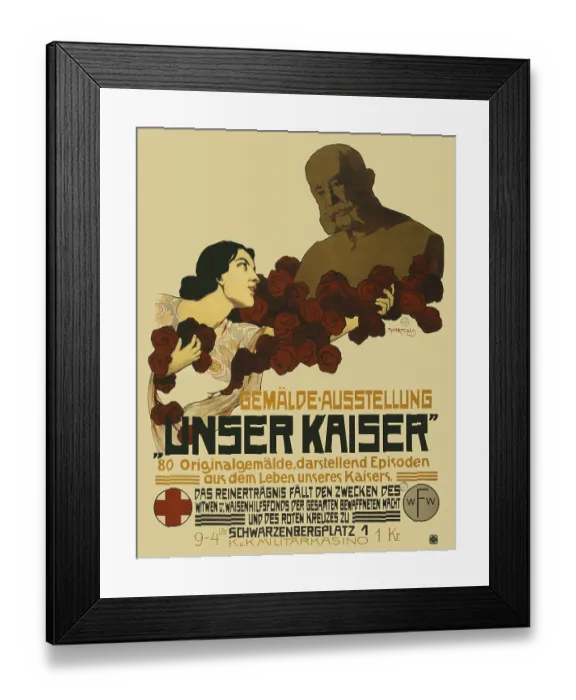 Framed Print : Painting exhibition 'Our Emperor Framed Print : Painting exhibition 'Our Emperor
