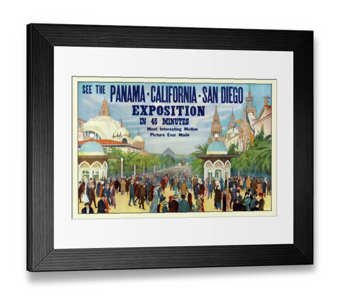 Framed Print : See the Panama-California-San Diego Exposition in 45 minutes