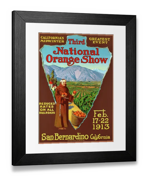 Framed Print : Third National Orange Show Framed Print : Third National Orange Show