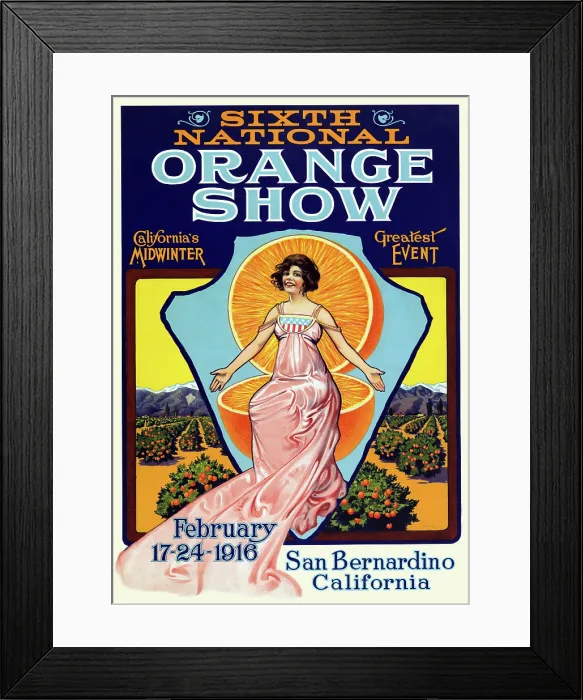 Framed Print : Sixth National Orange Show