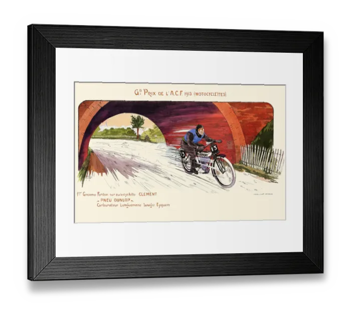 Framed Print : Grand Prix de L'A.C.F, 1913 (Motorcyclettes) Framed Print : Grand Prix de L'A.C.F, 1913 (Motorcyclettes)