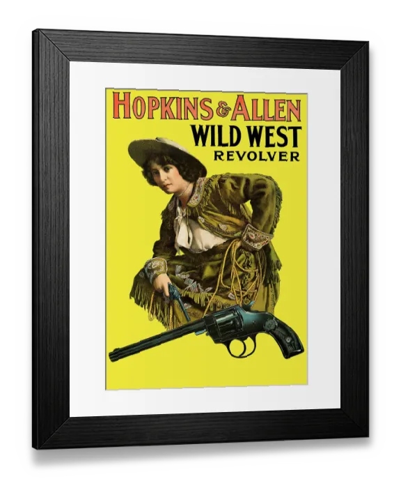 Framed Print : Hopkins & Allen Wild West Revolver Framed Print : Hopkins & Allen Wild West Revolver