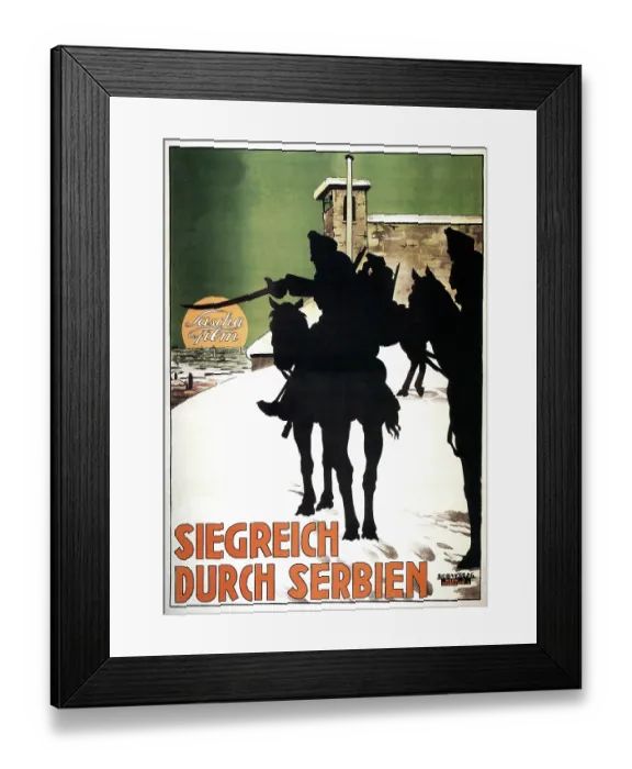 Framed Print : Siegreich Durch Serbien Framed Print : Siegreich Durch Serbien