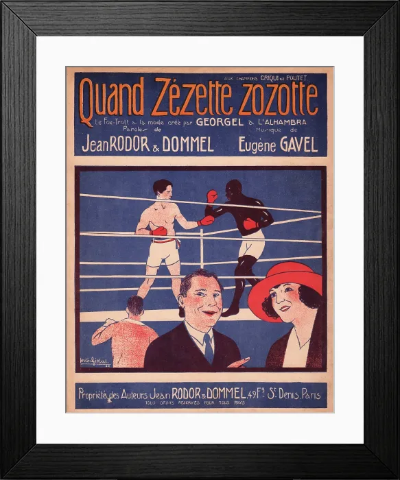 Framed Print : Quand Zezette Zozotte Framed Print : Quand Zezette Zozotte