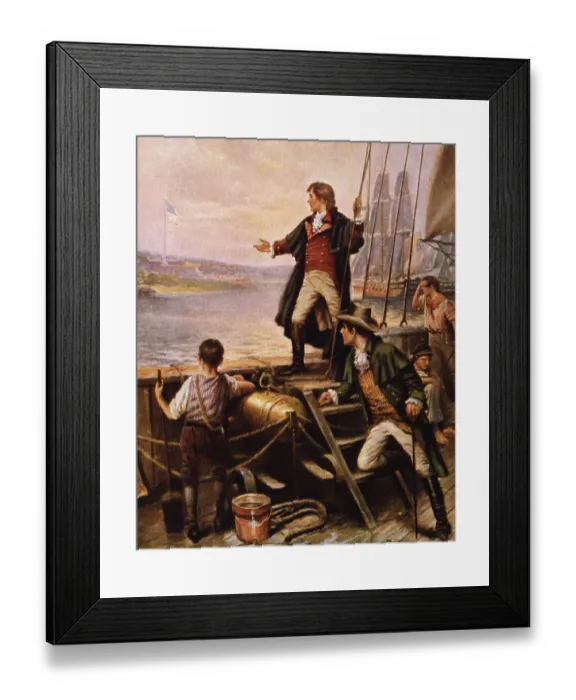 Framed Print : Francis Scott Key and the Flag Framed Print : Francis Scott Key and the Flag