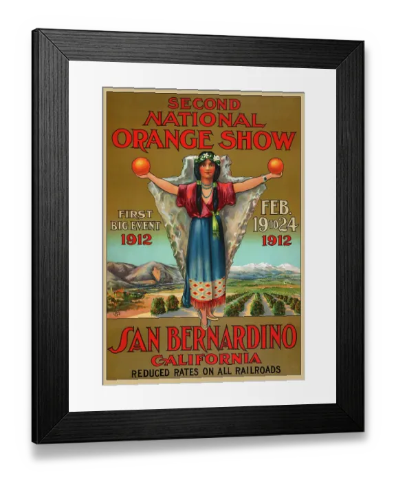 Framed Print : Second National Orange Show