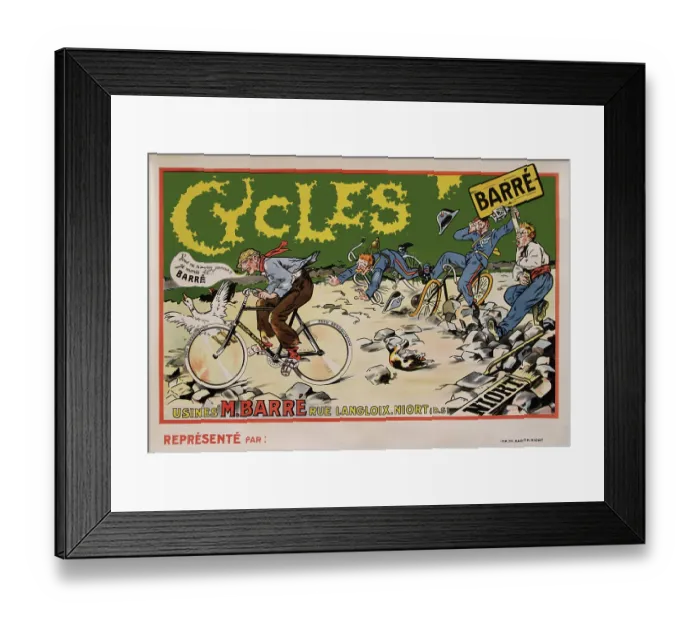 Framed Print : Cycles Barré Framed Print : Cycles Barré
