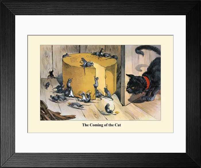 Framed Print : The Coming of the Cat Framed Print : The Coming of the Cat
