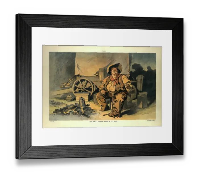 Framed Print : Oh, hell! Nobody loves a fat man! Framed Print : Oh, hell! Nobody loves a fat man!